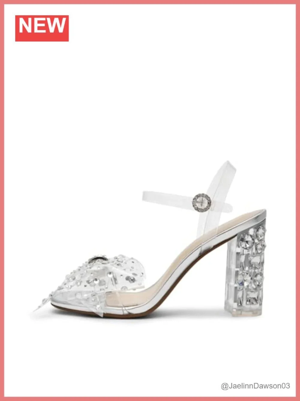 Betsey Johnson Pratt Heeled Sandals Platform PU Block Heel Open Toe